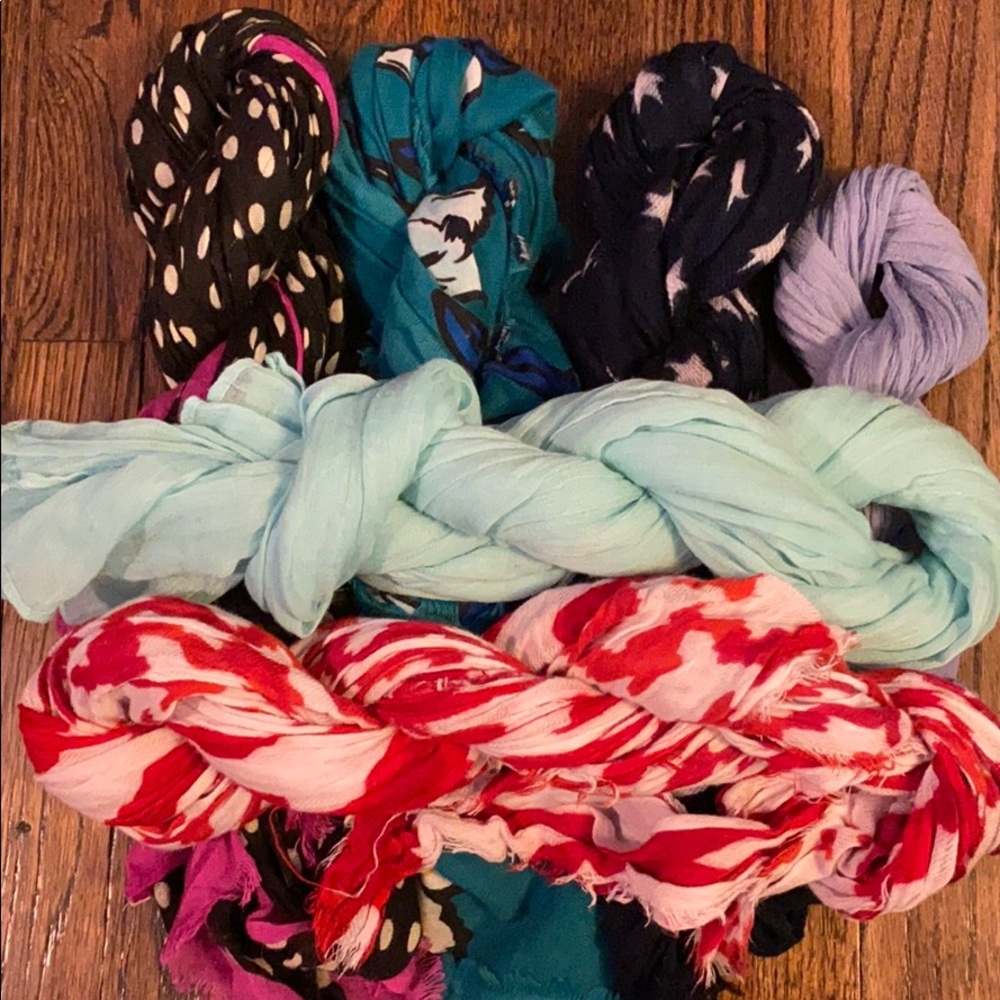 6 scarves